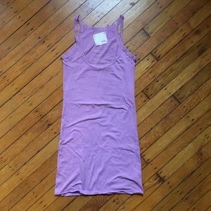 Daftbird Pink Pima Cotton Long Tank Top Cami Size P (extra Small)